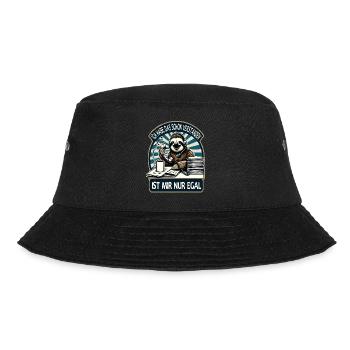 lustiger faLustiger Faultier Spruch Ich Habe Das S - Bucket Hat - Schwarz - Vorne - Lela (165cm)