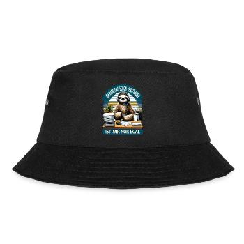 lustiger faLustiger Faultier Spruch Ich Habe Das S - Bucket Hat - Schwarz - Vorne - Lela (165cm)