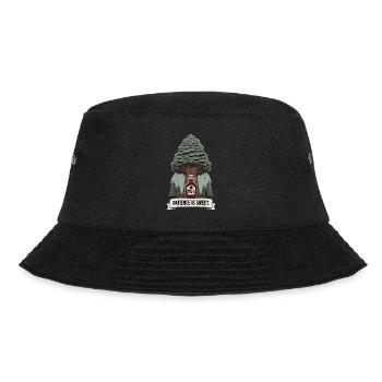 Ahornsirup Kanada Tradition Und Zapfen - Bucket Hat - Schwarz - Vorne - Lela (165cm)