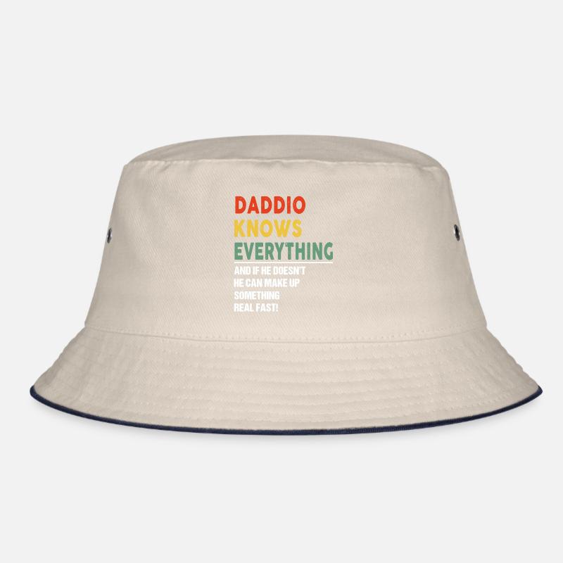 Daddio Knows Everything Father's Day Daddio Bucket Hat