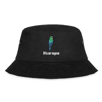 Nicaragua Guardabarranco Nationalvogel Urwald - Bucket Hat - Schwarz - Vorne - Lela (165cm)