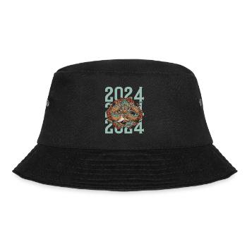 Jahr Des Drachen 2024 - Bucket Hat - Schwarz - Vorne - Lela (165cm)