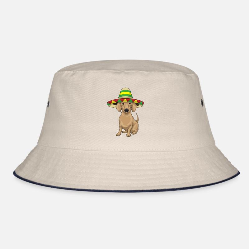 Dackel Sombrero Bucket Hat