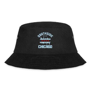 Southside Chicago, Illinois - Bucket Hat - Schwarz - Vorne - Lela (165cm)