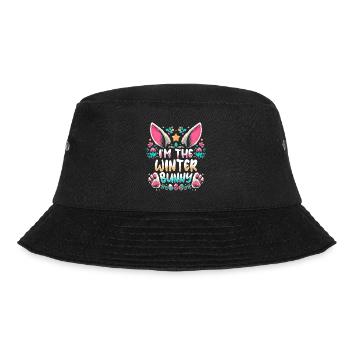 I'm The Winter Bunny - Bucket Hat - Schwarz - Vorne - Lela (165cm)