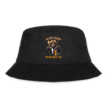 Lustiges Bär Leer Party Alkohol Malle Spruch - Bucket Hat - Schwarz - Vorne - Lela (165cm)