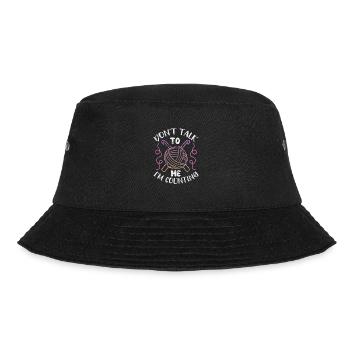 Crochet Knitting - Bucket Hat - black - Front - Lela (165cm)