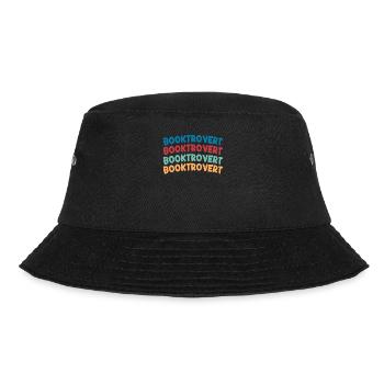 Bookverted Book Lover Bookworm - Bucket Hat - black - Front - Lela (165cm)
