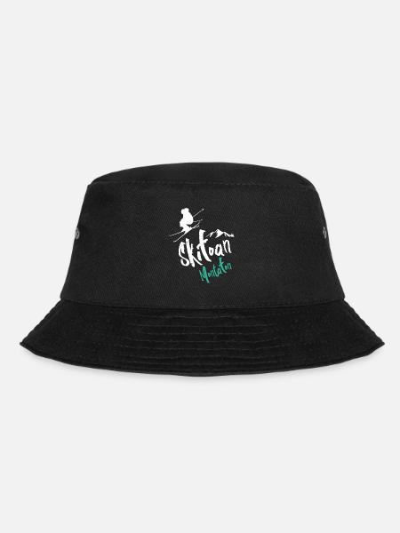 Skifahren Montafon - Bucket Hat - Schwarz