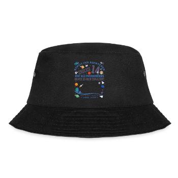 14th Birthday Girl & Boy Guestbook - Bucket Hat - black - Front - Lela (165cm)