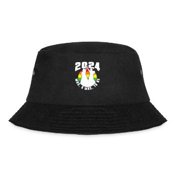 Gay Pride Lesbische Hochzeit 2024 Homo-Ehe - Bucket Hat - Schwarz - Vorne - Lela (165cm)