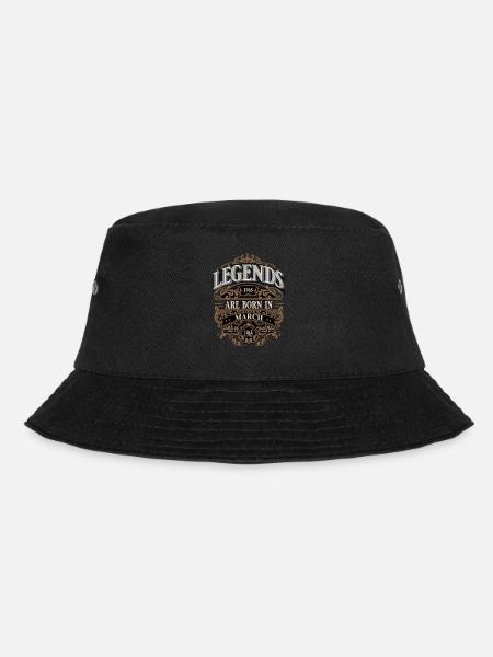 1965 März Geboren Geburtstag Geburtsjahr - Bucket Hat - Schwarz
