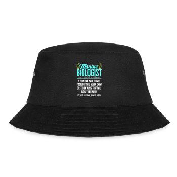 Marine Biology Ocean Marine Biologist - Bucket Hat - black - Front - Lela (165cm)