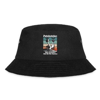 Puteketeke New Zealand's Bird of the Century - Bucket Hat - black - Front - Lela (165cm)
