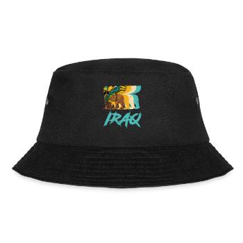 Faravahar Lamassu Iran Persia Deity Antique Sume - Bucket Hat - black - Front - Lela (165cm)