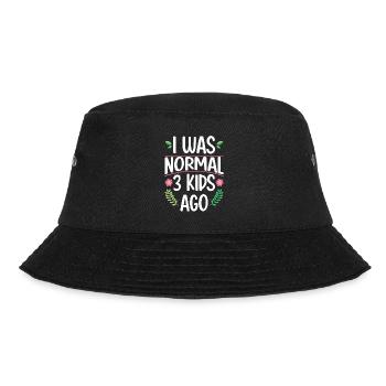 Mama Leben Ich war Normal Drei Kinder Vor Lustig - Bucket Hat - Schwarz - Vorne - Lela (165cm)