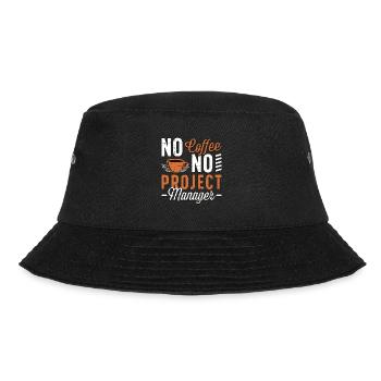Project Manager No Coffee No Manager Coffee Lover - Bucket Hat - black - Front - Lela (165cm)
