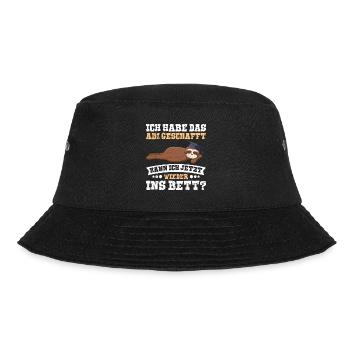 Abiturienten Habe das Abitur Geschafft Lustiges - Bucket Hat - Schwarz - Vorne - Lela (165cm)
