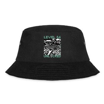 Birthday Level 56 Unlocked Gaming & Gamer - Bucket Hat - black - Front - Lela (165cm)