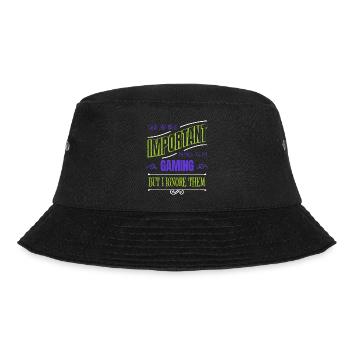 Cool Fathers Day Shirt Video Game Present Idea - Bucket Hat - black - Front - Lela (165cm)