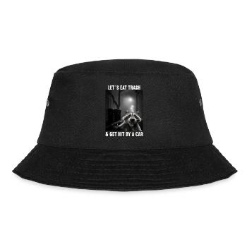Lets eat Trash and get hit by a Car Raccoon - Bucket Hat - black - Front - Lela (165cm)
