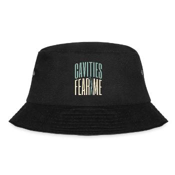 Karies Angst vor mir Zahnarzt Dentalhygieniker Zahnarzt - Bucket Hat - Schwarz - Vorne - Lela (165cm)