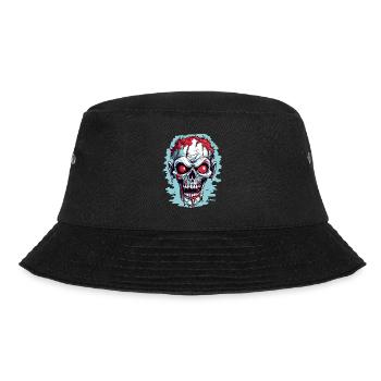 Noch ein Zombie Totenkopf - Bucket Hat - Schwarz - Vorne - Lela (165cm)