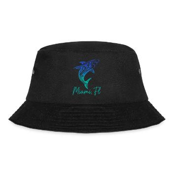 Miami Florida USA - Bucket Hat - Schwarz - Vorne - Lela (165cm)