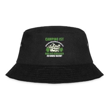 Camper Caravan Motorhome Camping Camping - Bucket Hat - black - Front - Lela (165cm)