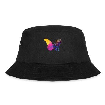 I Can Do All Things Through Christ Butterfly - Bucket Hat - black - Front - Lela (165cm)