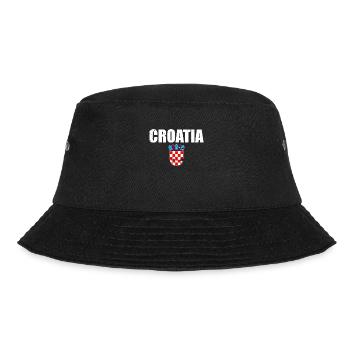 Croatie Vintage Armoiries Croatie Croatie drapeau croate - Bob - noir - Devant - Lela (165cm)