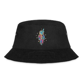 Hummingbird Dreamcatcher Bird - Bucket Hat - black - Front - Lela (165cm)