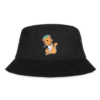 Tier Tierarzt Tiermedizin Geschenk - Bucket Hat - Schwarz - Vorne - Lela (165cm)
