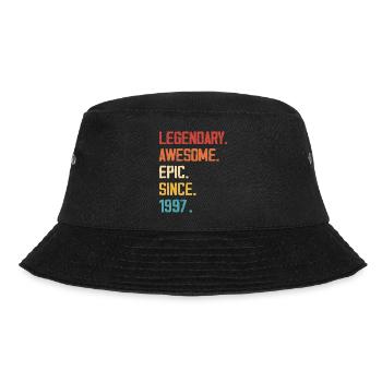 Episch und legendär geboren 1997: 27. Geburtstag - Bucket Hat - Schwarz - Vorne - Lela (165cm)