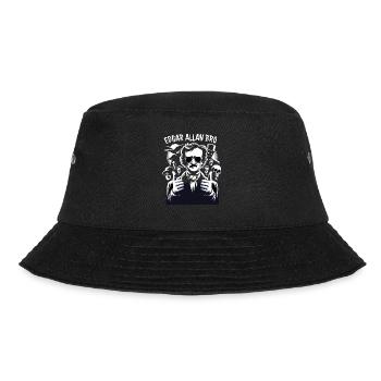 Edgar Allan Poe Fan, Klassische Literatur, - Bucket Hat - Schwarz - Vorne - Lela (165cm)