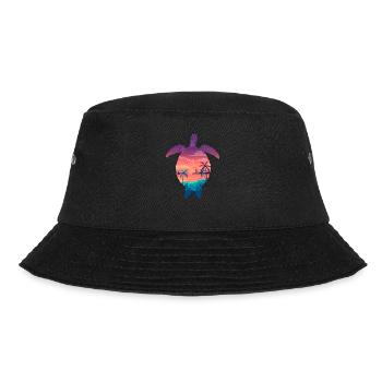 Colorful Turtle - Bucket Hat - black - Front - Lela (165cm)