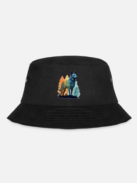 Hund in der Wildnis - Bucket Hat - Schwarz