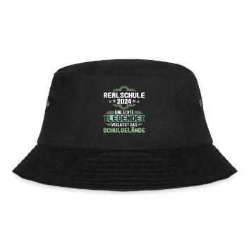 Realschule Junge Mädchen Realschule 2024 - Bucket Hat - Schwarz - Vorne - Lela (165cm)