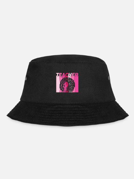 Schwarzer intelligenter Lehrer Afro Liebe Melanin Schwarz Histor - Bucket Hat - Schwarz