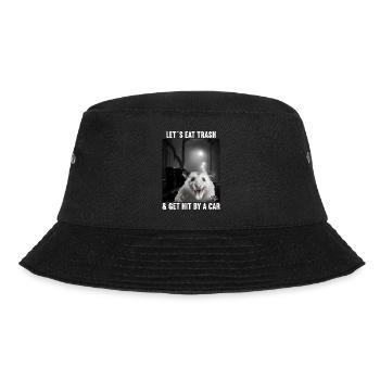 Lets eat Trash and get hit by a Car Opossum Possum - Bucket Hat - Schwarz - Vorne - Lela (165cm)