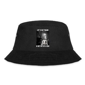 Lets eat Trash and get hit by a Car Opossum Possum - Bucket Hat - Schwarz - Vorne - Lela (165cm)