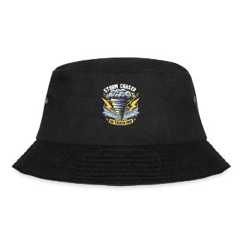 Meteorologie-kindertornado-sturm, Der Sturm-fan - Bucket Hat - Schwarz - Vorne - Lela (165cm)