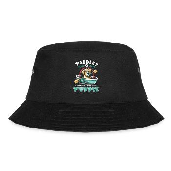 Boating Dad Boat Captain Pontoon Sailor Cruising - Bucket Hat - black - Front - Lela (165cm)