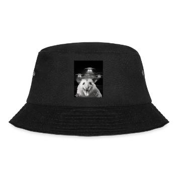 Lustiges Opossums Selfie Vor UFOs Opossum UFO - Bucket Hat - Schwarz - Vorne - Lela (165cm)