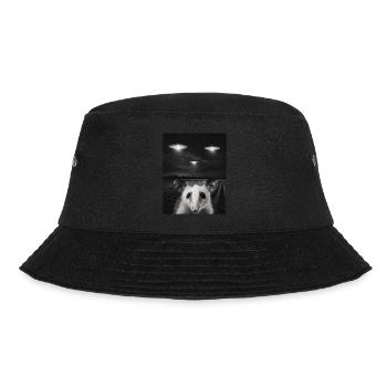Lustiges Opossums Selfie Vor UFOs Opossum UFO - Bucket Hat - Schwarz - Vorne - Lela (165cm)
