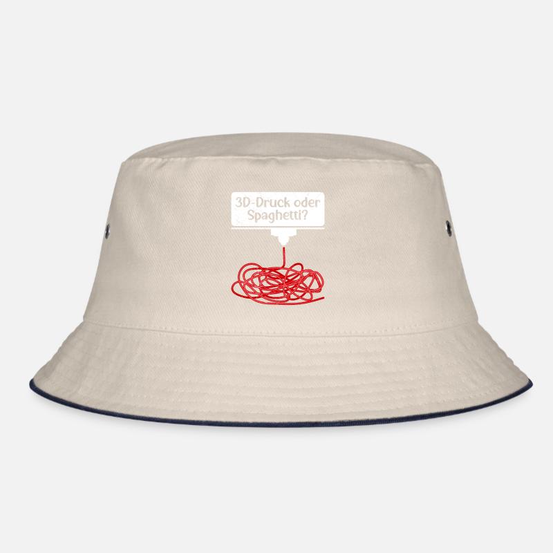 3D-Druck oder Spaghetti 3D Drucken Fail Bucket Hat