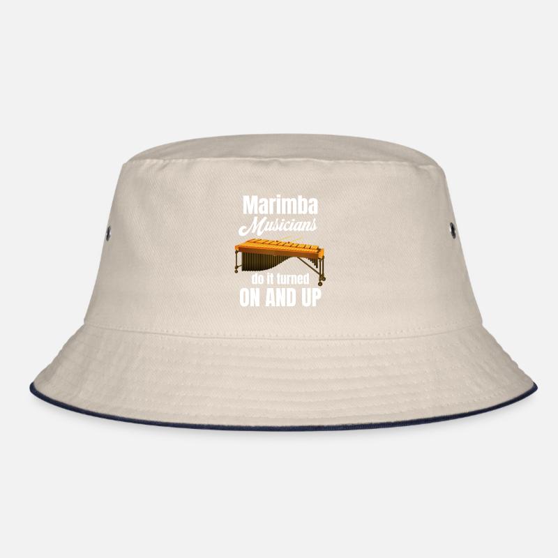 Marimba-musiker Machen Es Mit Eingeschalteter Bucket Hat