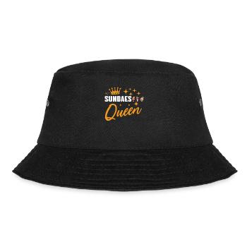 Eisbecher Königin - Bucket Hat - Schwarz - Vorne - Lela (165cm)
