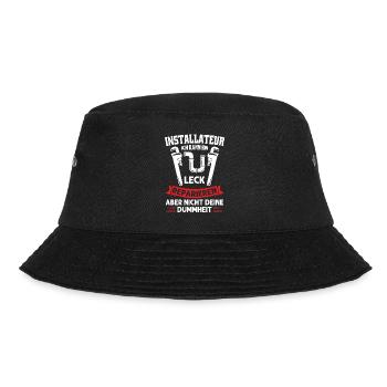 Installateur Beruf Anlagenmechaniker Geschenk - Bucket Hat - Schwarz - Vorne - Lela (165cm)