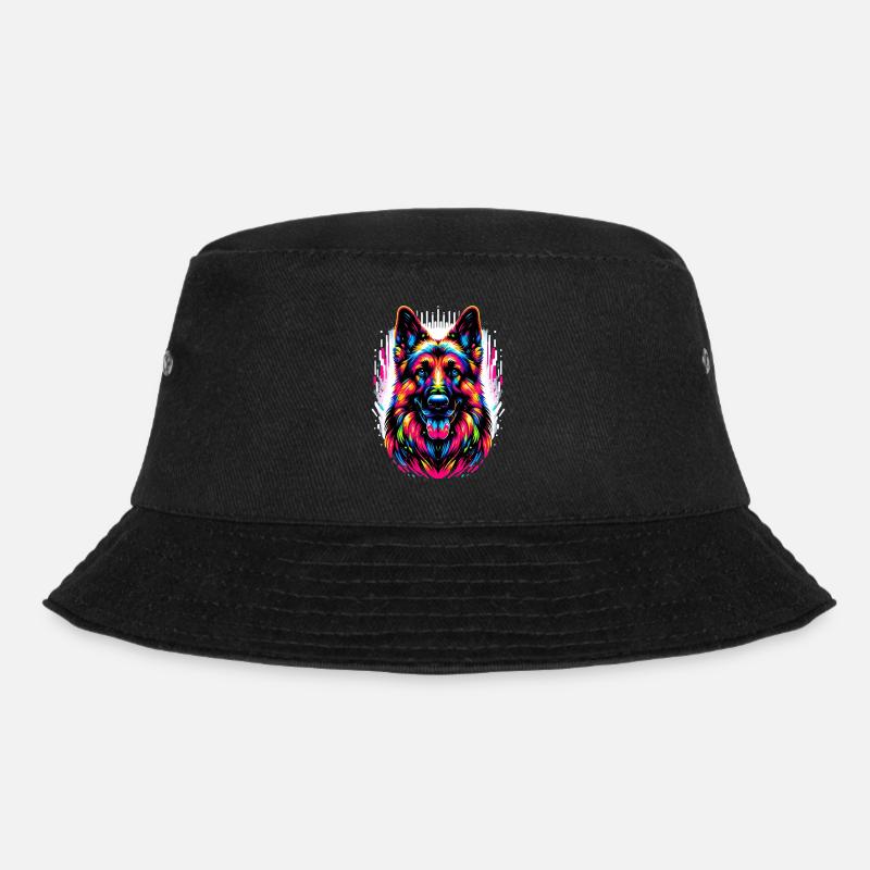 German Shepherd, German Shepherd - Bucket Hat - black
